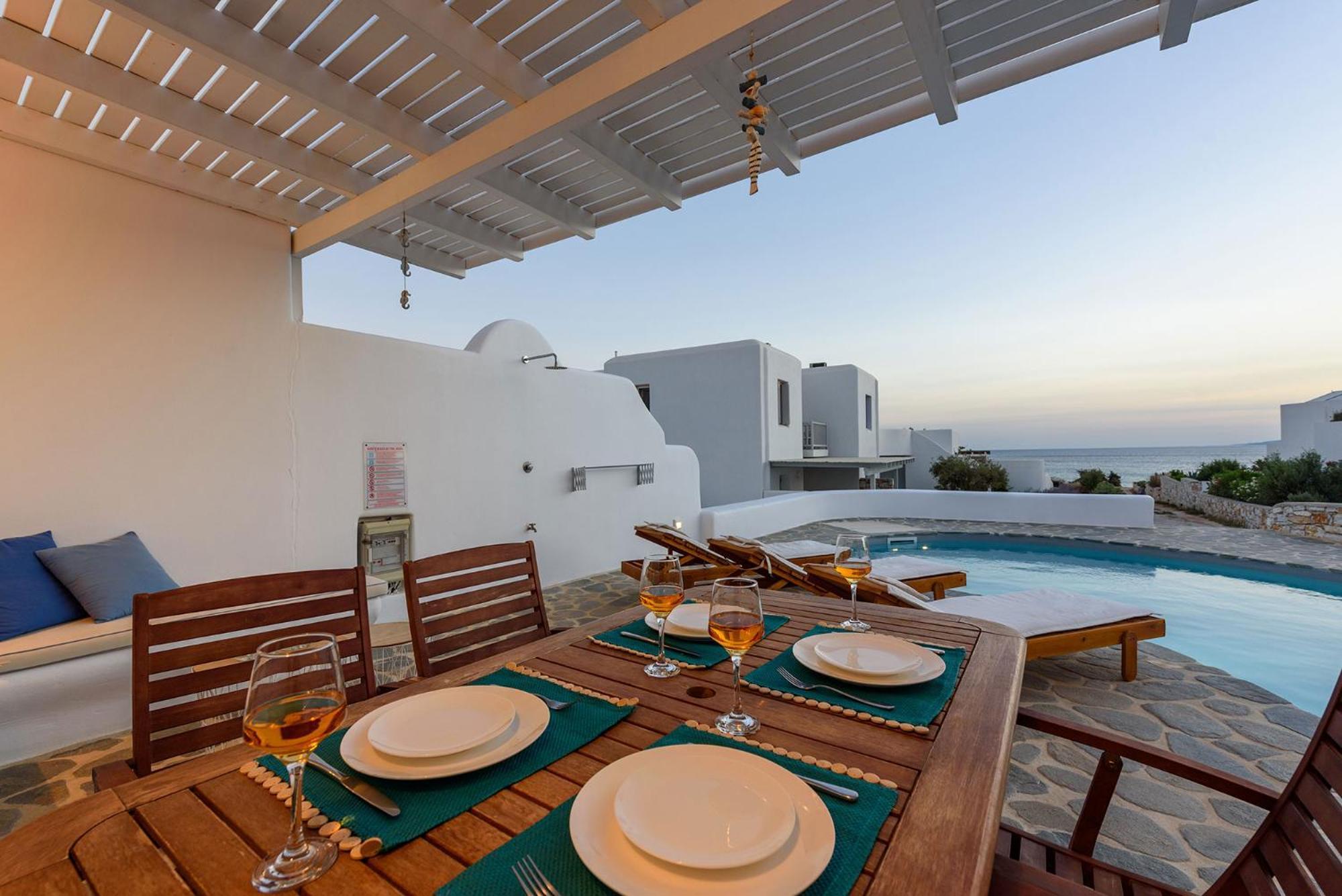 Helen Beach Front Luxury Villas Кастраки Экстерьер фото