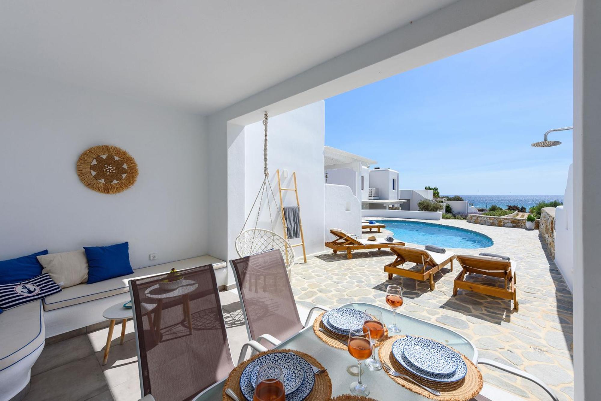 Helen Beach Front Luxury Villas Кастраки Экстерьер фото